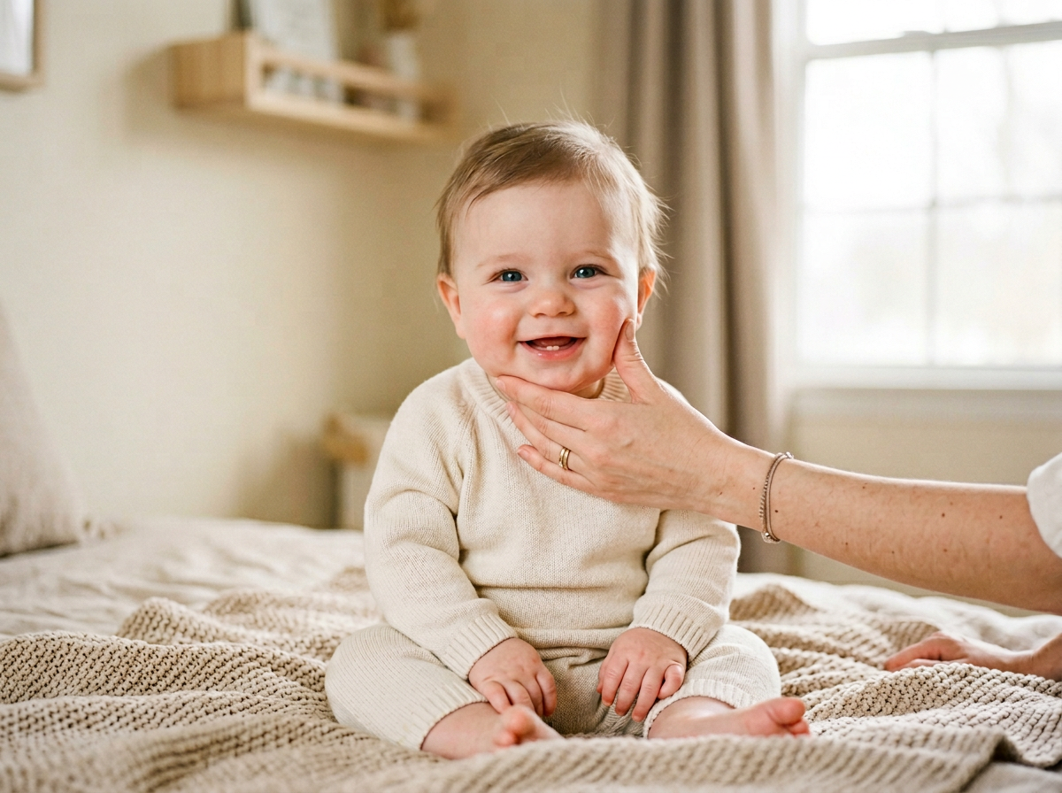 parent cleaning newborn baby gums gently baby first toothbrush oral care routine infant oral care and teething hygiene