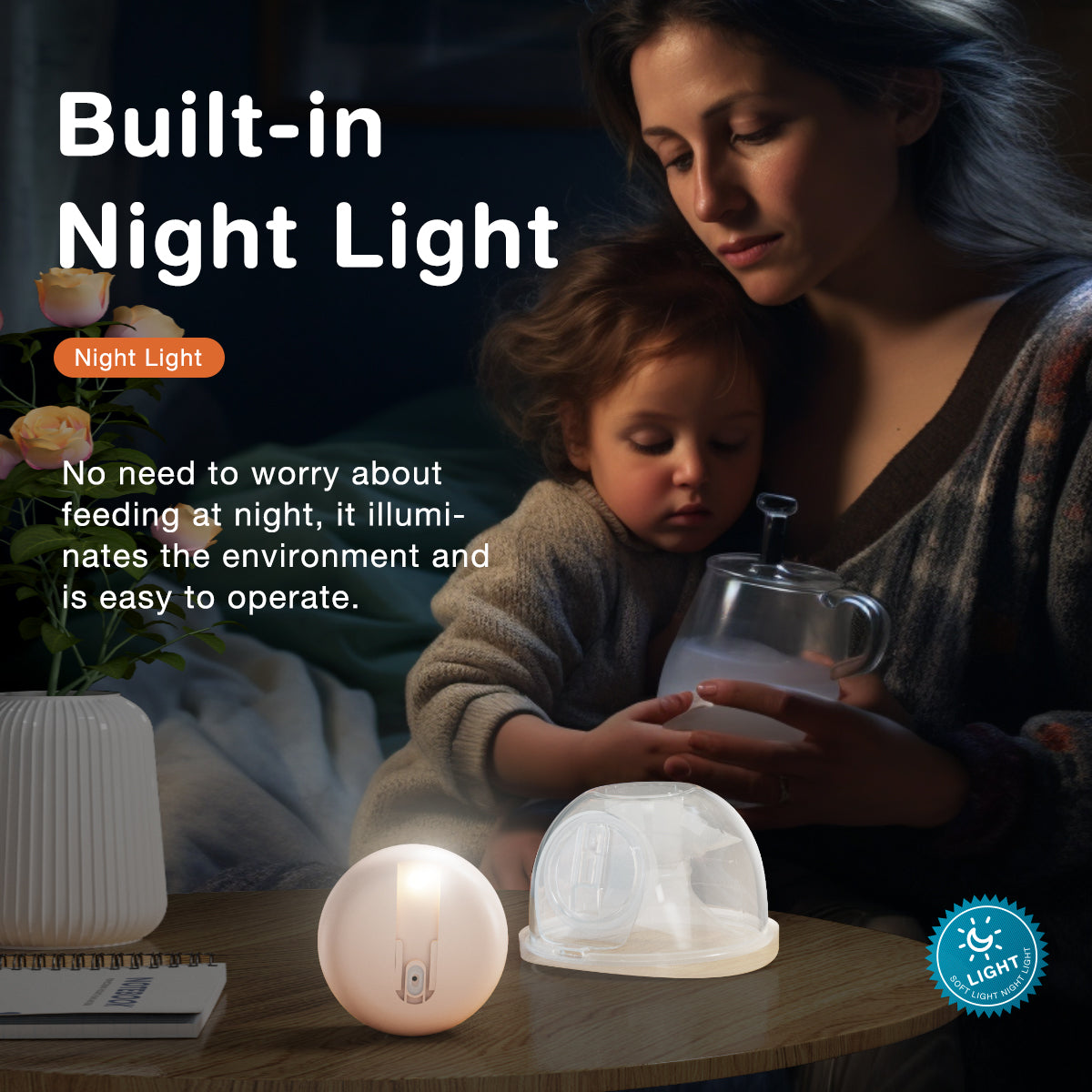 Night Light Wearable Breast Pump - EB30